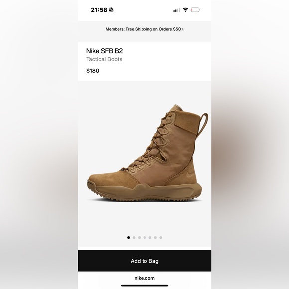 Nike Tan boots - Picture 1 of 6